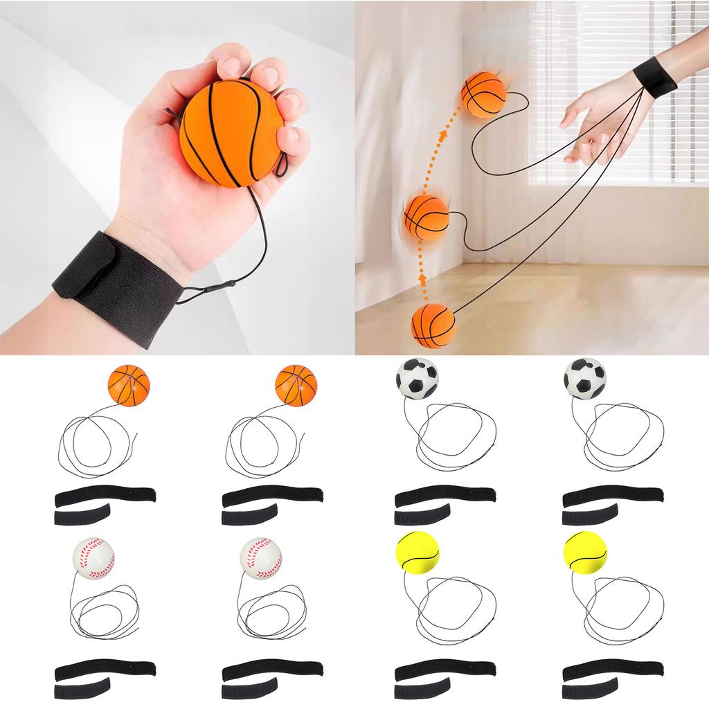 Basketball Dog Toy Sports Bouncy Toy Interactive Training Toy with Wristband Interactive Tennis Toy Sports Training