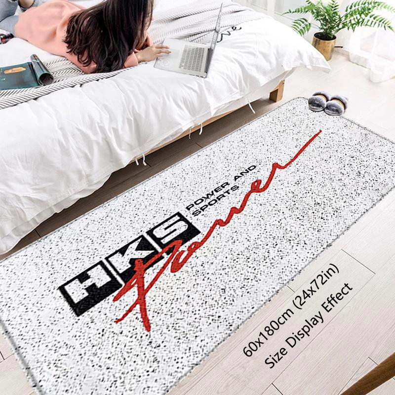 Floor Mat Non-slip Foot Rug for Entryway HKS Power Hallway Carpet Kitchen Water Absorbed Rugs Fluffy Bedside Mats Home Decor