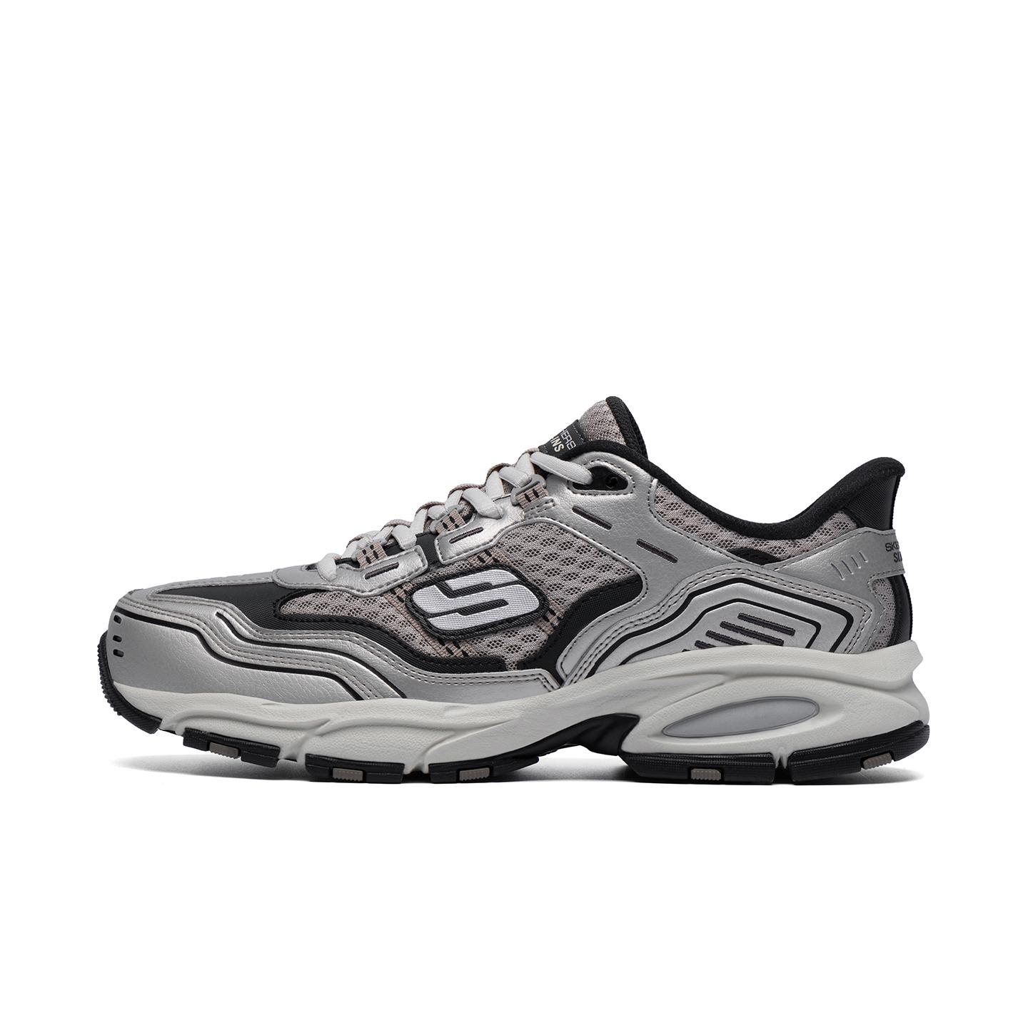 Skechers Outdoor Mens Retro Style Comfortable Low-Top Hiking Shoes Men sneaker 237405-TPBK 39