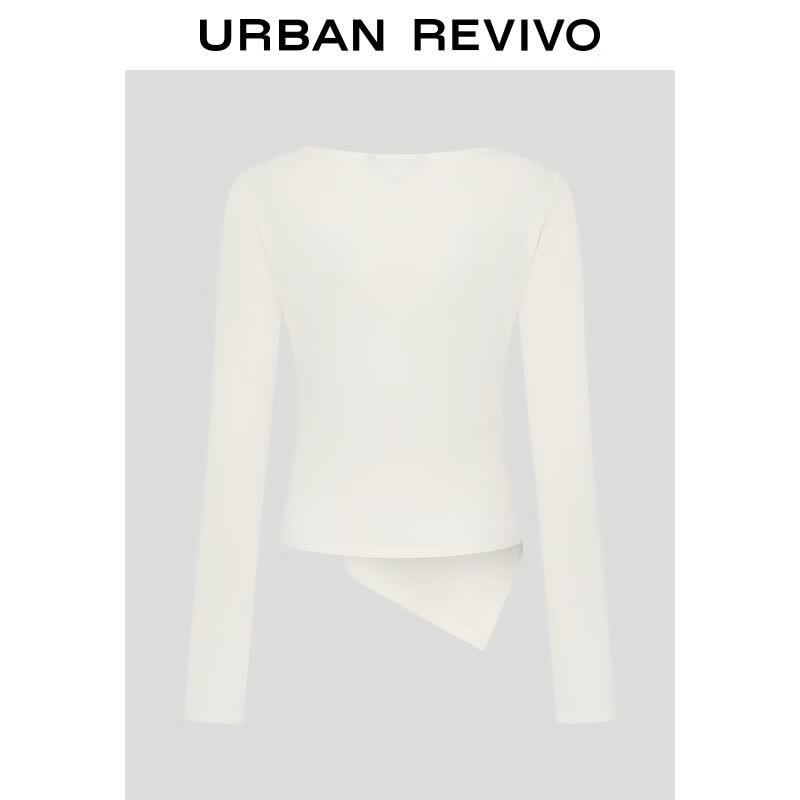 Women s Irregular Twist Long Sleeve T-Shirt S