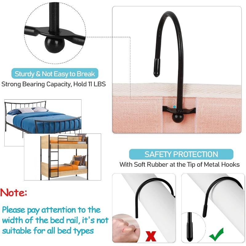 1pcs Bedside Caddy Storage Bag Hanging Organizer for Bunk and Hospital Beds,Dorm Rooms Bed Rails,Can Be Placed Glasses,Books,Mobile Phones,Keys