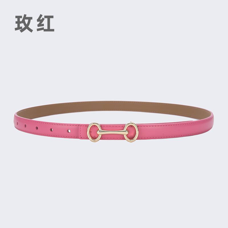 Four Seasons Available New Leather Belt Women'S Simple Fashion Versatile Belt Women'S Jeans Western Pants Paired With Pants Belt