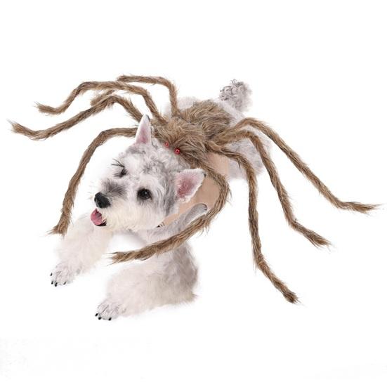 Halloweenský psí pavoučí kostým Plyšové zvířátko Oblečení na převlečení Nastavitelné kočičí cosplay oblečení na Halloween Narozeniny Oslavy Každodenní nošení