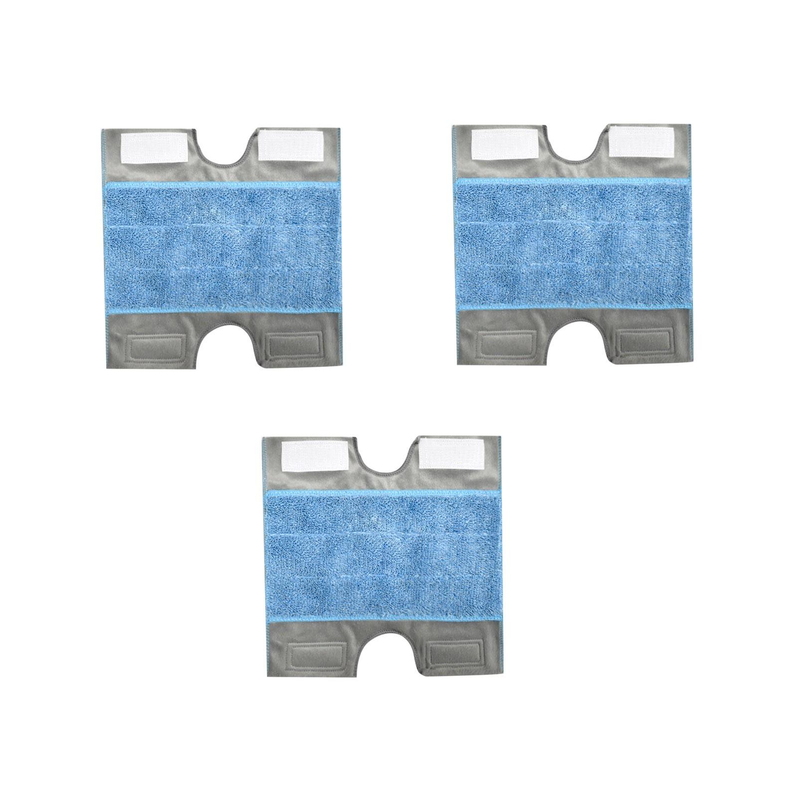 

Набор из 3 сменных салфеток для швабры из микрофибры, моющихся и многоразовых