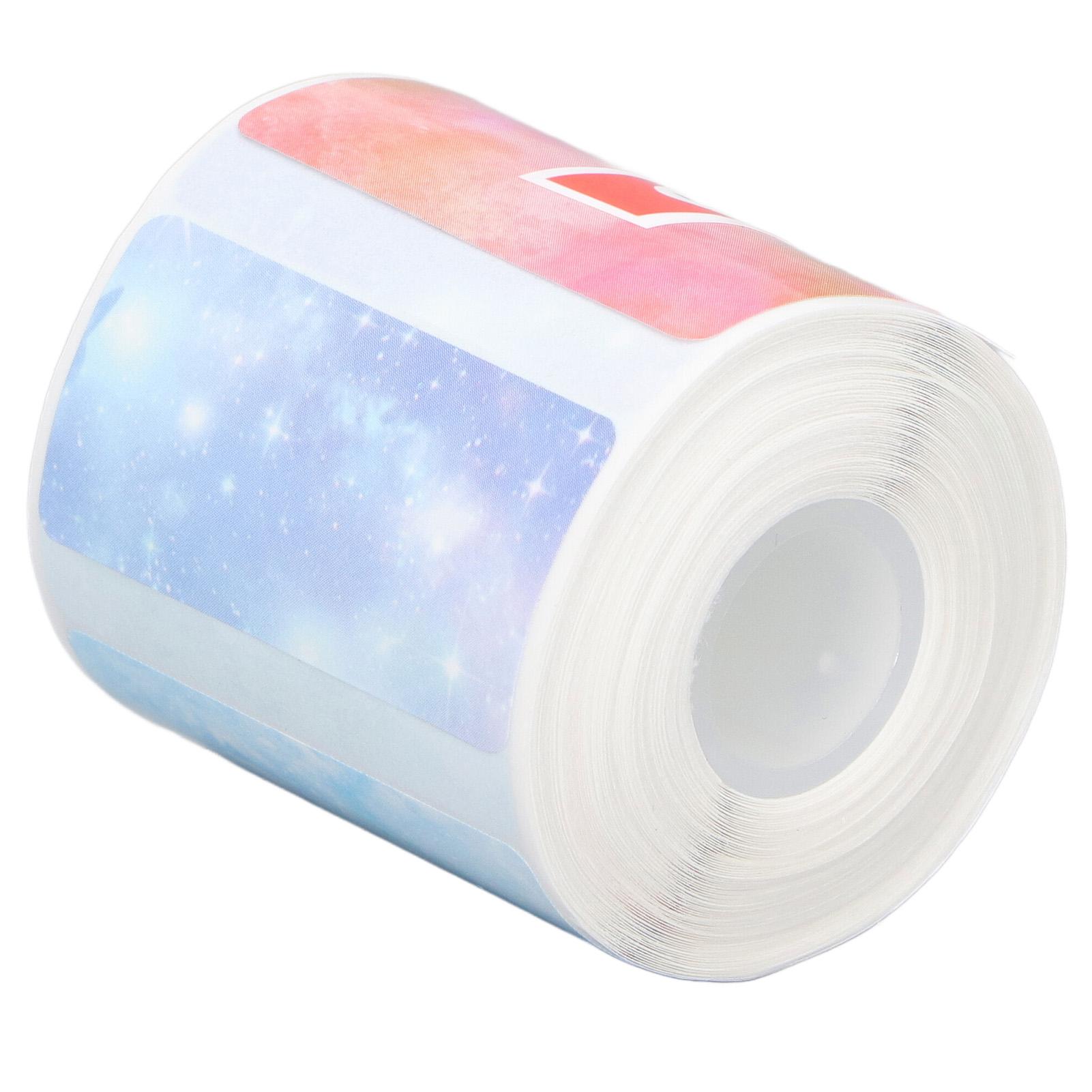 

Рулон термобумаги 310 листов 40x20 мм 4 узора бумага для бесцветной печати с клеевой основой Рождество