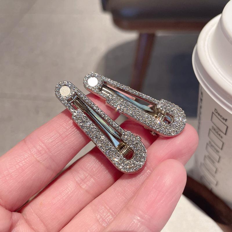 Rhinestone Duckbill Hair Clip: Versatile Flyaway & Bangs Accessory