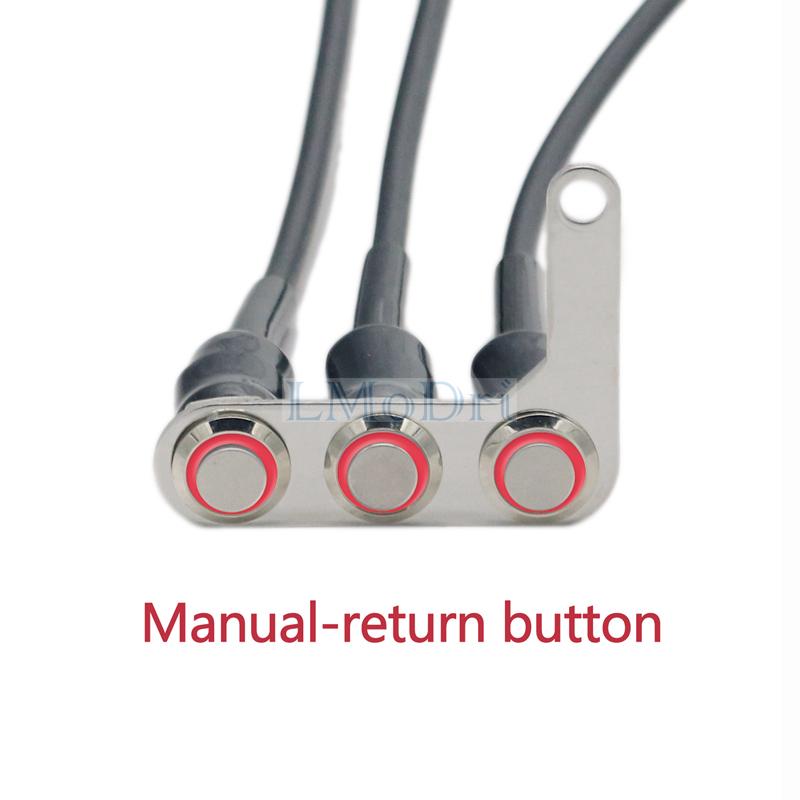 Motorcycle Switch Handlebar Adjustable Mount Waterproof Switches ON-OFF Push 3 Buttons For Headlight Horn Turn Signle with