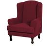 Wingback Chair Covers 2 Piece Wing Chair Slipcover Stretch Slipcover for Wingback Chairs Wing Chair Cover with Elastic Bottom Non-Slip Furniture Cover