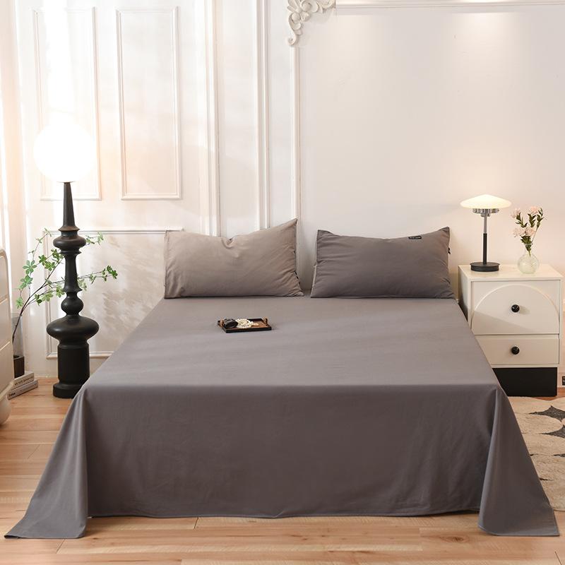 Premium A-Klasse Gebürstete Baumwolle Bettlaken-Set Weiche Atmungsaktive Bettwäsche-Essentials Heimtextilien