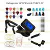 A1A2 Guitar Accessories Kits Guitar Picks & Capo & Tuner & Guitar Strings & String Bone Bridge Saddle & Bridge Pins and Nut