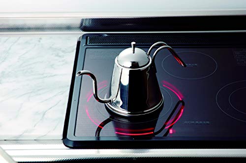 Yoshikawa Stainless Steel Drip Pot, 1.0L, Narrow Mouth, Induction and Direct Heat Compatible, Tsubame-Sanjo, Made In Japan, Fons SH8994