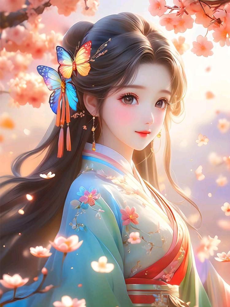 5D DIY Diamond Painting Beautiful Woman Painting Diamond Embroidery Cross Stitch Set Full Rhinestone Home Decoration