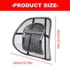 Car Seat Lumbar Support Pad with Vented Mesh Panel, Massage Back Cushion for Commutes, Travel or Desk Use Daily