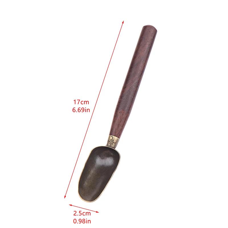 

1PC Tea Spoon Teaspoon Wood Handle Retro Creative Tea Shovel Tea KongFu Tea Ceremony Accessories Gift