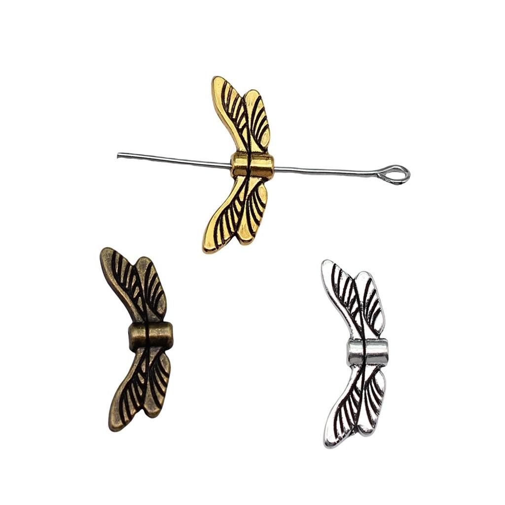 Angel Wing Beads Spacer Small Hole Butterfly Charms For Spiritual Jewelry