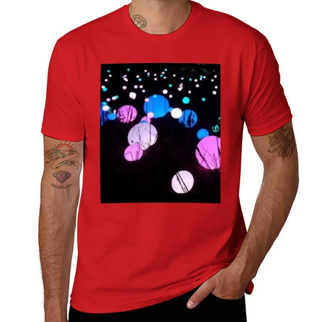 Glow In the Dark Spheres T-Shirt Anime Shirts Graphic Tees Men Clothes