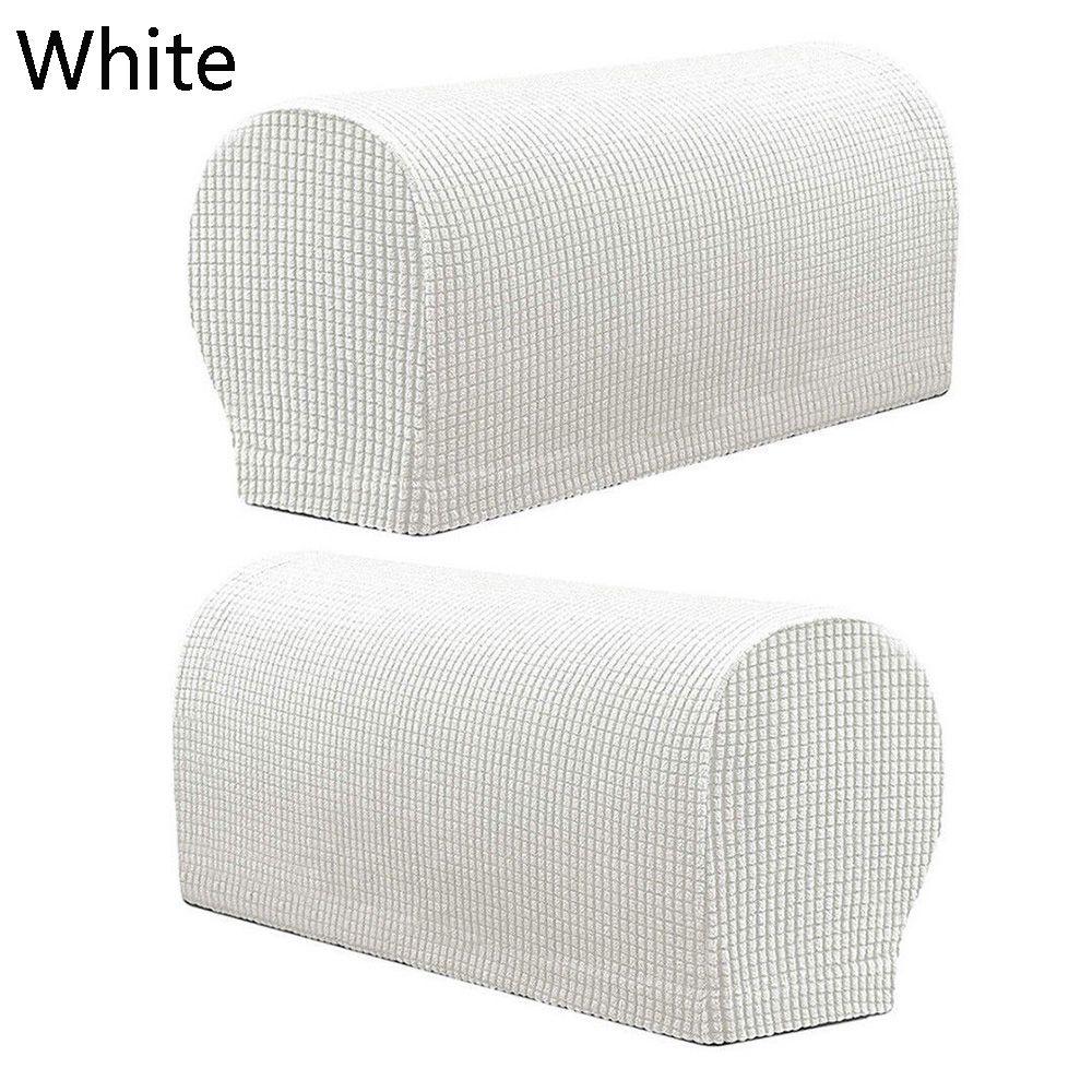 2PCS/SET New Stretchy Fleece Premium Armrest Covers Stretchy Chair Sofa Couch Arm Protector Stretch To Fit