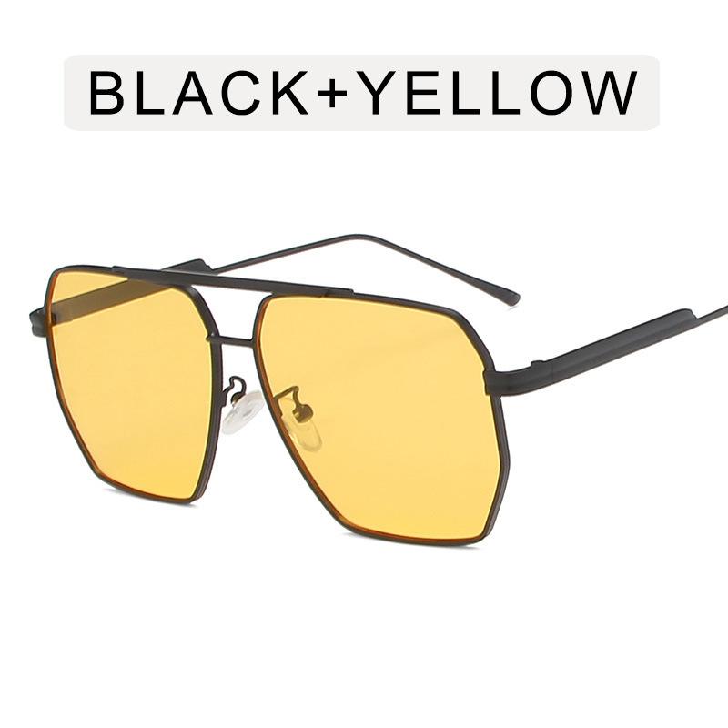 European American Style Sunglasses Women Square Shape Metal Frame Sun Glasses Women Driving Sunglass Male Female