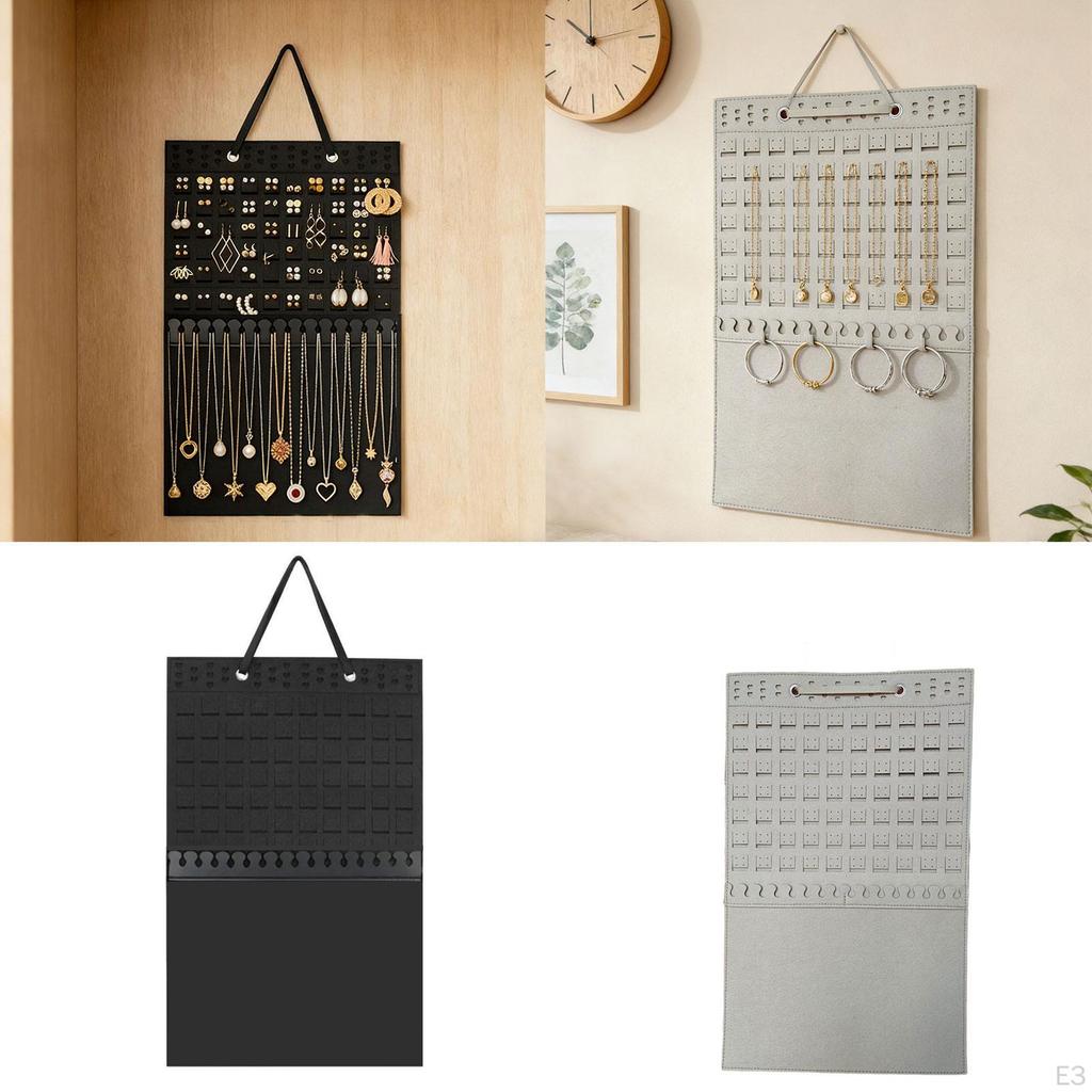 Earring Display Holder Hanging with Hanger Large Capacity Storage Jewelry