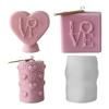 Handmade Candle Making Mold with Love Letter Enbelishment for Home Decorations