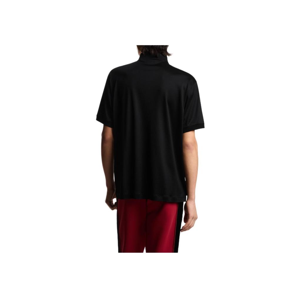 Emporio Armani FW25 Lunar New Year Collection Patch Short Sleeve Button Polo Shirt Men Polo Shirts EM005341-AF10017-UC001