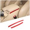 Red Carbon Fiber Center Gear Shift Side Strip Trim For BMW 3 Series E90 2005-12