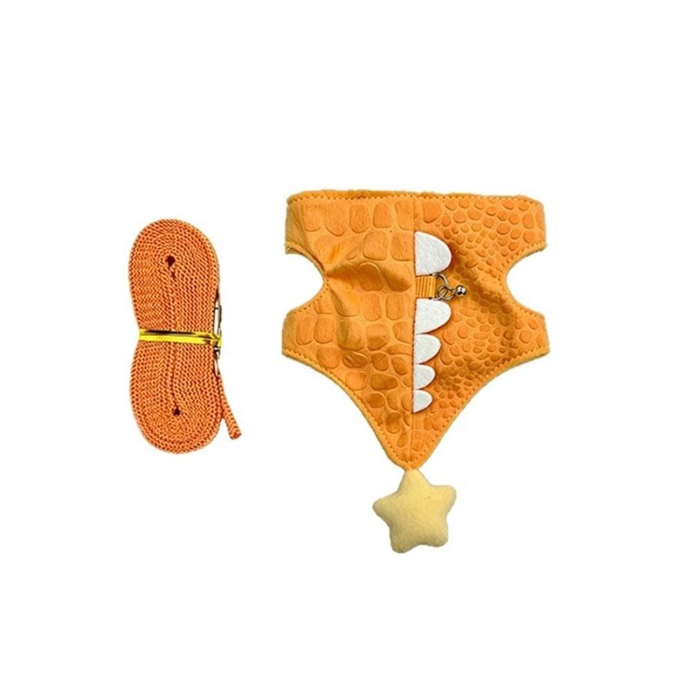Dinosaur Shape Pet Harness Leash Adjustable Small Pet Harness Chest Strap Harness For Guinea Pig