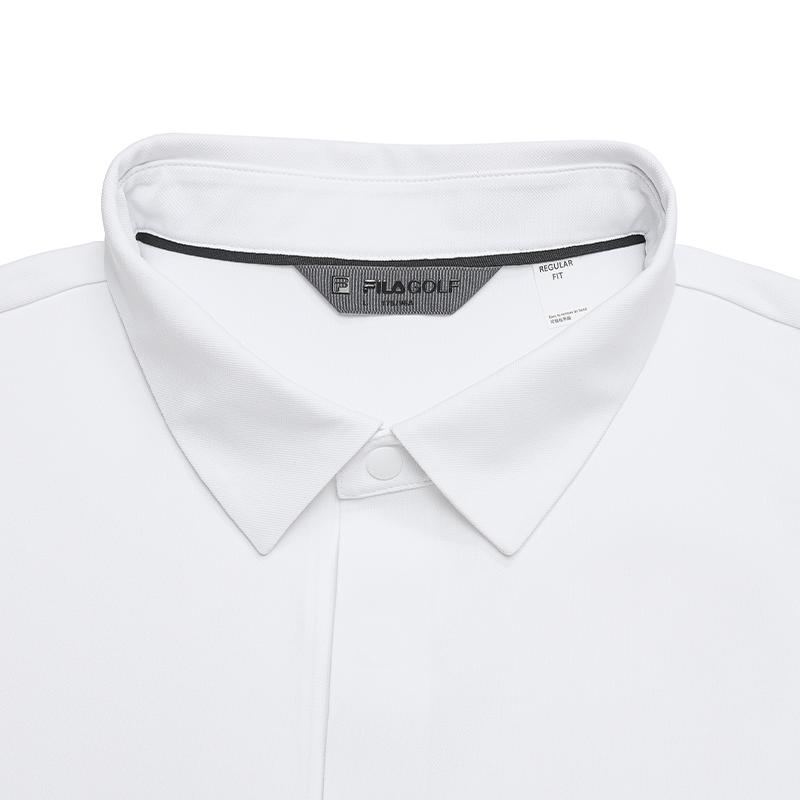 FILA Golf Series Contact Cool Elegant Simple Casual Comfortable Polo Shirt Men tops Jade-White A11M625160FWT