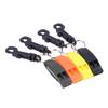(YY)2Pcs 2026 New Plastic Emergency Whistle Safety Survival Whistle Signaling Whistle With Hook For Outdoor Camping Hiking
