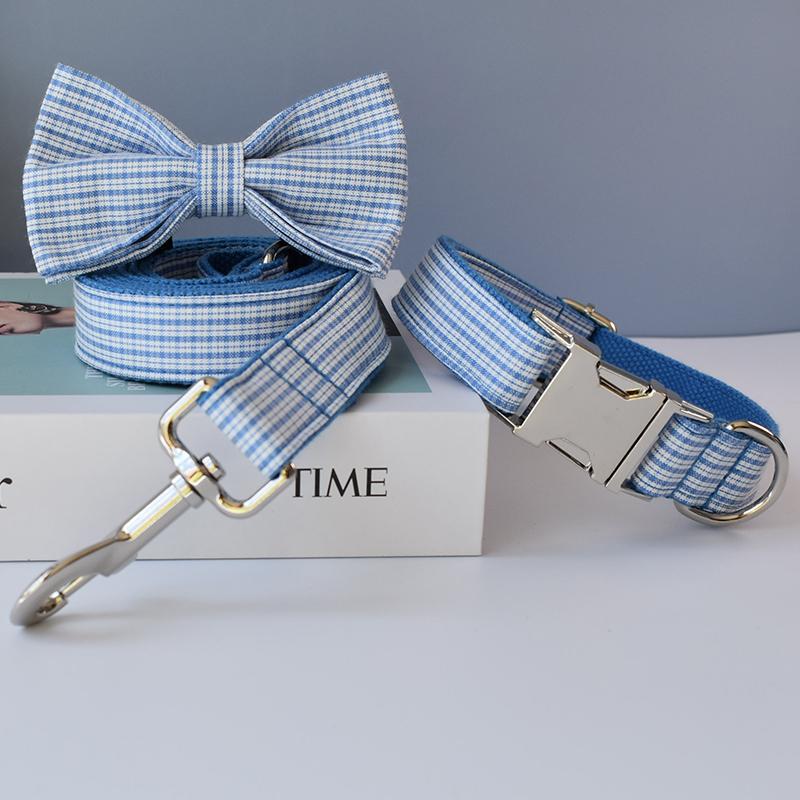 

Blue Grid Pet Leash For Small Medium Big Dogs Free Engraved Name ID Tag Christmas Dog Collars For Chihuahuas Grid 12