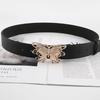 Wide Waist Seal Butterfly Spice Girl Premium Sense Wide Belt Ladies Wind Belt Black Decorative Jeans Belt