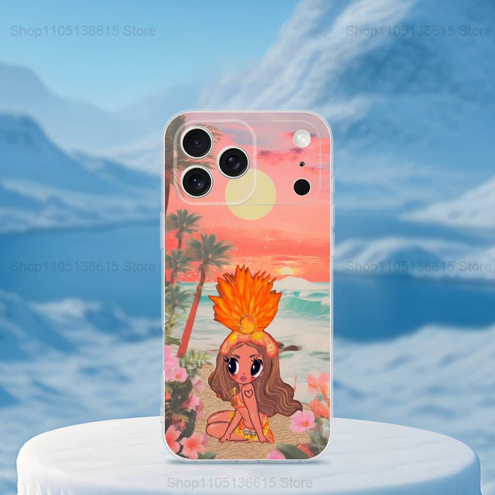 

K-Karol G T-Tropicoqueta Чехол для телефона для iPhone 16,15,14,13,12,11,17 Pro,Max,Plus,X,XS,XR,SE,Mini Прозрачный Мягкий Чехол iPhone17pro