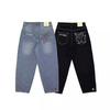 Hip Hop Printed Straight Leg Casual Denim Jeans For Men And Women