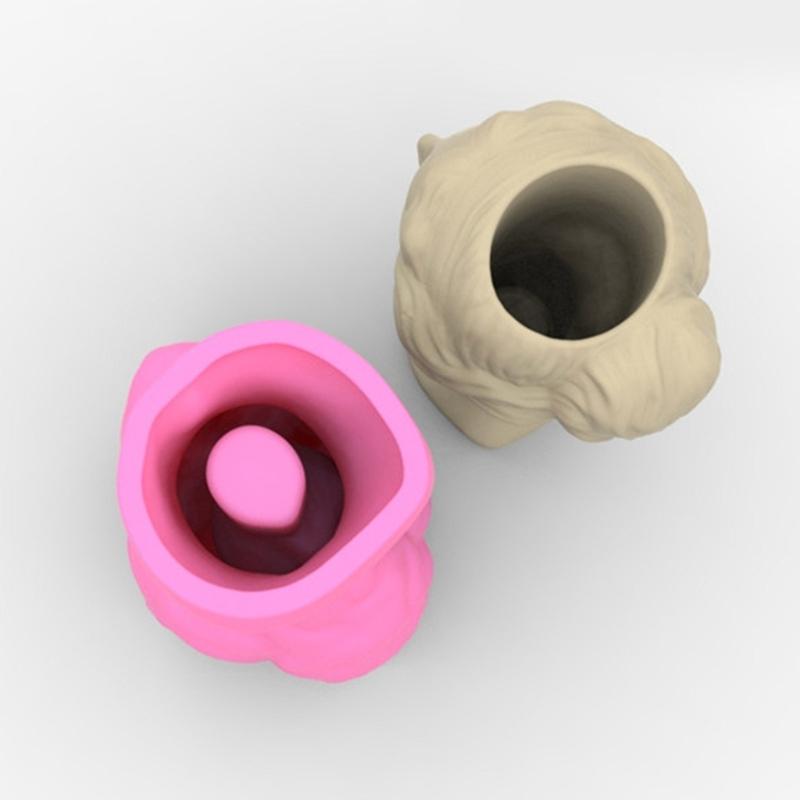 Candles Holder Resin Mold,Cement Gypsum Flower Pot Silicone Molds Epoxy Resin Casting Molds for DIY Jewelry Storage Box