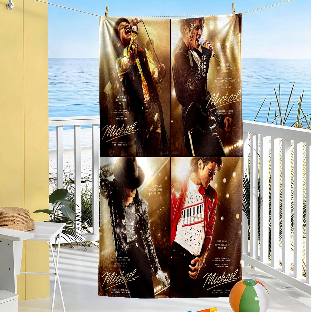 Michael Jackson Beach Towel Super Soft Microfiber Quickdry Fabric Comfortable Lightweight