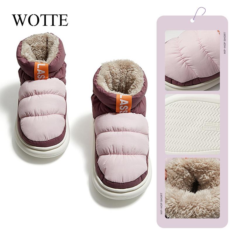 Fashion Winter Shoes For Men Boots Slip On Warm FurWinter Sneakers Men Snow Boots Waterproof Ankle Boots Chaussure Homme Mans Footwear