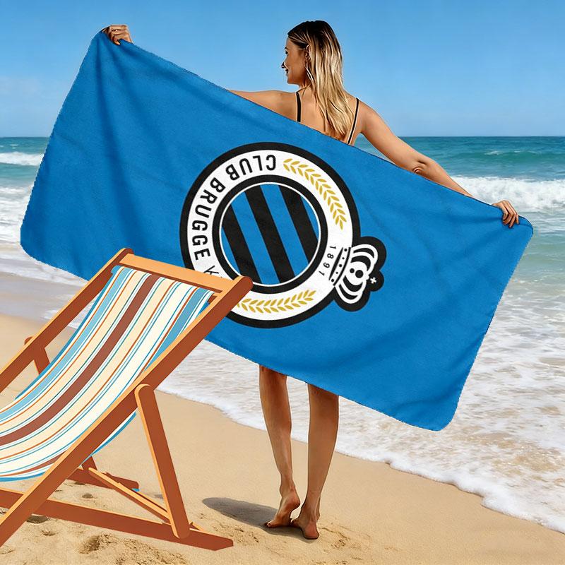 -Club Brugge KV Print Beach Towel, Large Soft Quick Dry Towel for Beach Camping Swimming