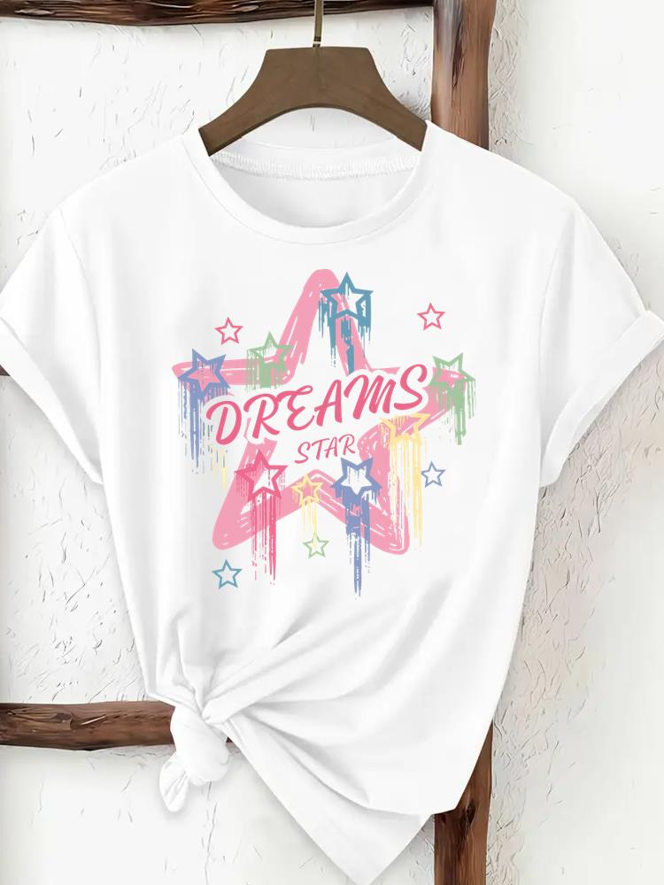 (Asian Size) lovely cute style Women Fashion Tee Top Clothing T Shirt Woman Print Female Short Sleeve Graphic T-shirts