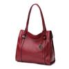 Qian Dian Women's 2025 Fashion Genuine Leather Large Capacity Cowhide Shoulder Crossbody Bag