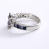 1Pc Stunning Colorful Oval Zirconia Ring European and American Popular Fashion Jewelry