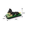 MOC German Shepherd Sasha Building Blocks Model German Shepherd Family Pet Dog Bricks Assembly Toys Children's Birthday Gifts