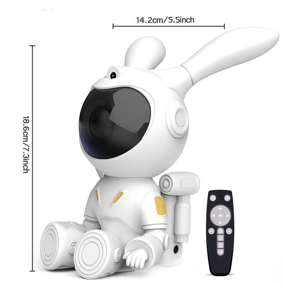 LED Astronaut Starry Sky Projector Remote Control Night Light 360 Rotating Nebula Projector Lamp Bedroom Decoration Kids Gift