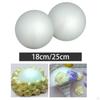 2 Pieces Craft Foam Balls Christmas Pendant Supplies White for Household School Project