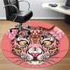1pc Leopard Print Office Round Area Rug,  Mat Suitable For Office, Under Office Chairs Bedroom Living Room Home Decor, Room Deco