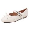 Fashion Versatile Bow Flat Mary Jane Shoes Children's Spring and Summer 2025 New College Style Skirt Single Shoes