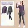 Women's High-End Short-Sleeve Sport T-Shirt & Fitness Set - Breathable, Quick-Drying Yoga and Running Wear