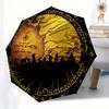 Middle Earth Map: Fantasy World Art PrintUmbrella, Portable 3-Fold Compact Umbrella for Men & Women Gift