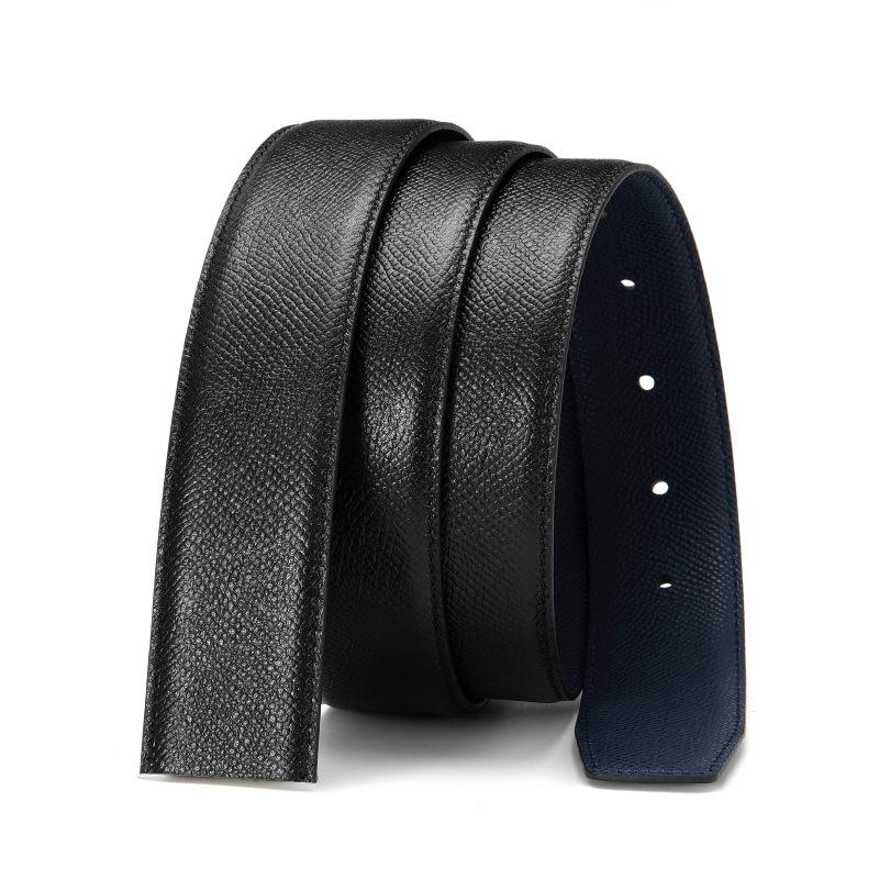 Men's Stylish Versatile Top Layer Cowhide Belt Without Buckle