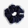 Hair Scrunchie - Eyelet Flower (navy)