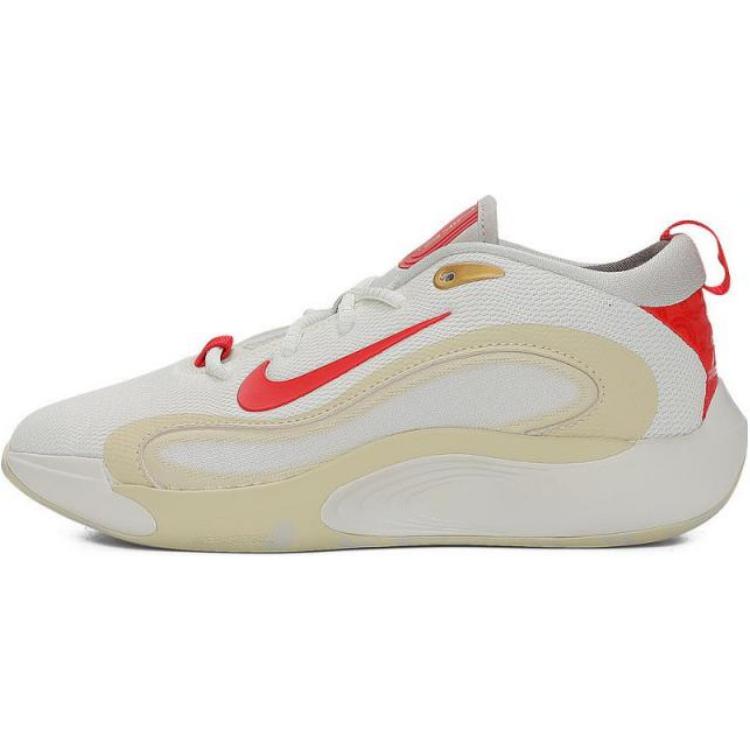 Nike ISOFLY Abrasion Resistant Low Top Kids Lifestyle Shoes White Red Sneakers HV6002-160